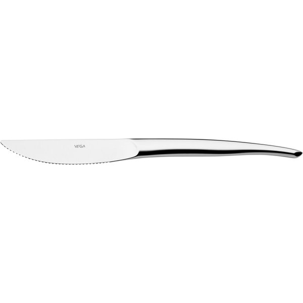 12x VEGA Couteau à steak/pizza Brasilia; 22.5 cm (L); argenté, Poignée argenté; 12 pièce(s) / Lot