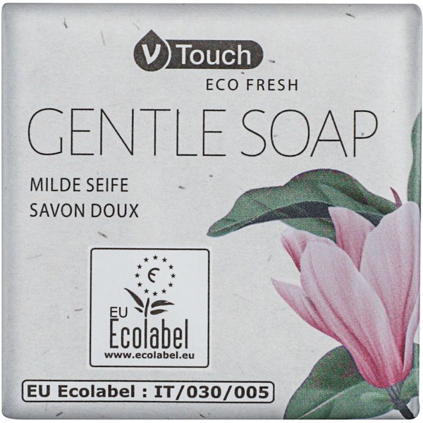 Savonnette pour hôtel Eco Fresh V-Touch; blanc; 400 pièce(s) / Lot