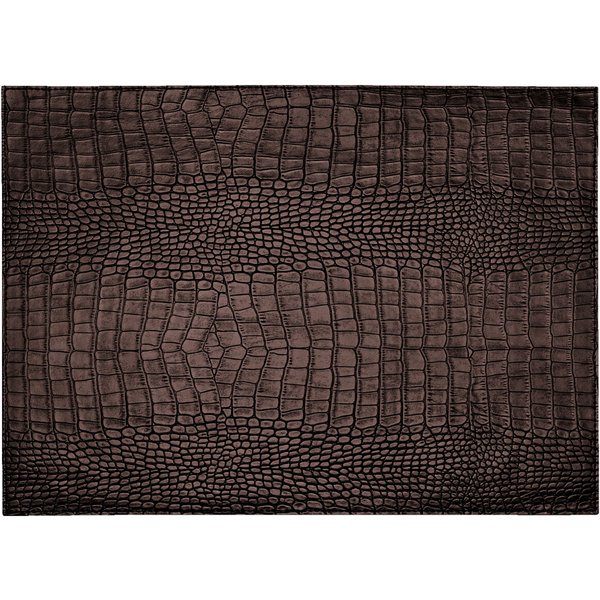 6x ERWIN M. Tovaglietta americana Croco rettangolare; 32.5x44 cm (LxL); marrone; rettangolare; 6 pz. / Pacco