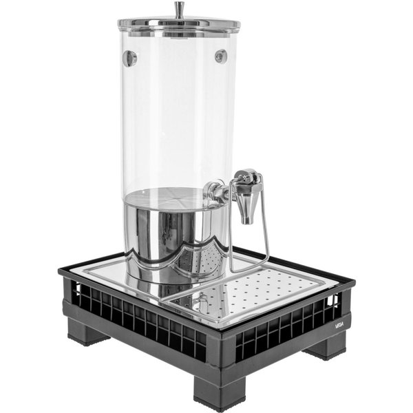 VEGA Distributeur de boissons fraîches Portland simple, GN 1/2, 4l; 35.2x29x53 cm (LxlxH); anthracite/transparent