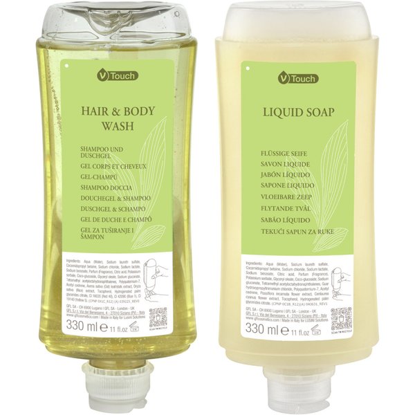 Campioni dispenser linea cortesia Mineral V-Touch; multicolore