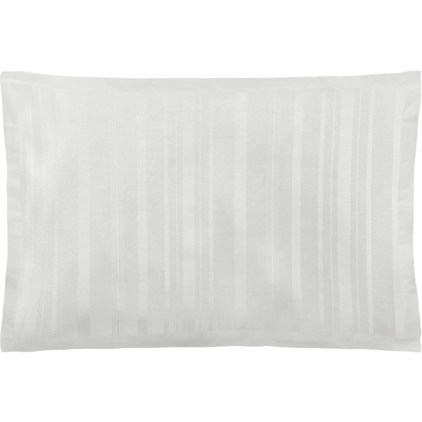 ERWIN M. Taie d'oreiller Trient avec volant; 50x70 cm (Lxl); blanc