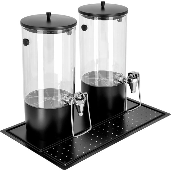 VEGA Distributeur de boissons fraîches Hampton double, GN 1/1, avec 4 accumulateurs de froid; 8 l, 53x32.5x42 cm (LxlxH); noir