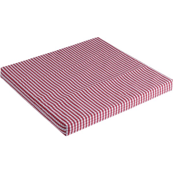 ERWIN M. Coussin de chaise La Villa ; 40x40x3 cm (lxLxH); rouge