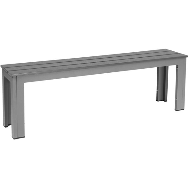 Panca da esterno Lamero a 3 posti PULSIVA; 140x28.5x43.5 cm (LxPxH); seduta antracite, struttura grigio