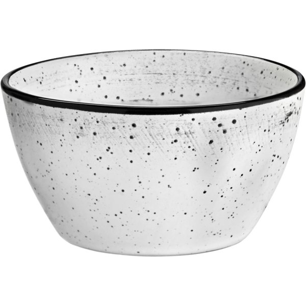 6x VEGA Ciotolina Fungio rotondo; 220 ml, 10x5 cm (ØxH); bianco/nero; rotonda; 6 pz. / Pacco