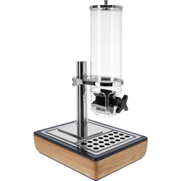 VEGA Distributeur de céréales Montana simple, GN 1/2, 4l; GN 1/2, 36.5x30.5x64.7 cm (LxlxH); chêne/transparent/inox; rectangulaire