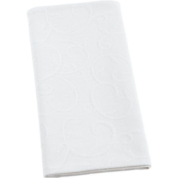 6x ERWIN M. Serviette de table Biella ; 50x50 cm (lxL); blanc; 6 pièce(s) / Lot
