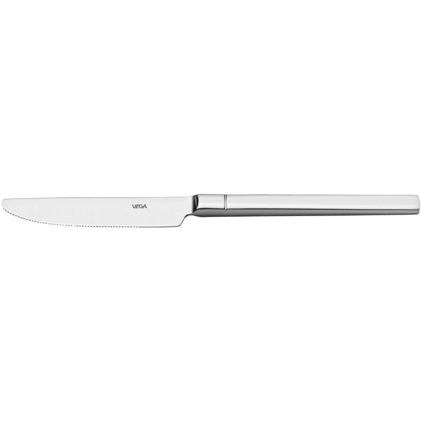 12x VEGA Coltello da tavola Luano; 22.2 cm (L); argento, manico argento; 12 pz. / Pacco