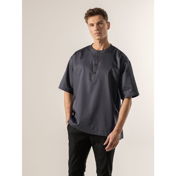 Camicia da chef Gorgio Le Nouveau Chef; Taglia 2XL; grigio scuro