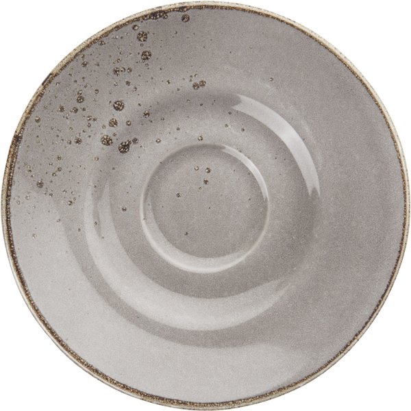 6x VEGA Sous-tasse café Palana; 16.5 cm (Ø); gris; rond(e); 6 pièce(s) / Lot