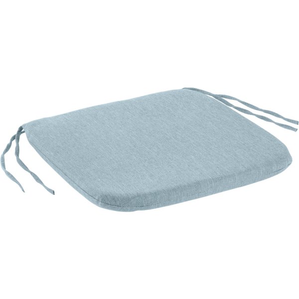 2x VEGA Cuscino per sedia Linea senza schienale; 42x42x3 cm (LxLxH); azzurro melange; 2 pz. / Pacco