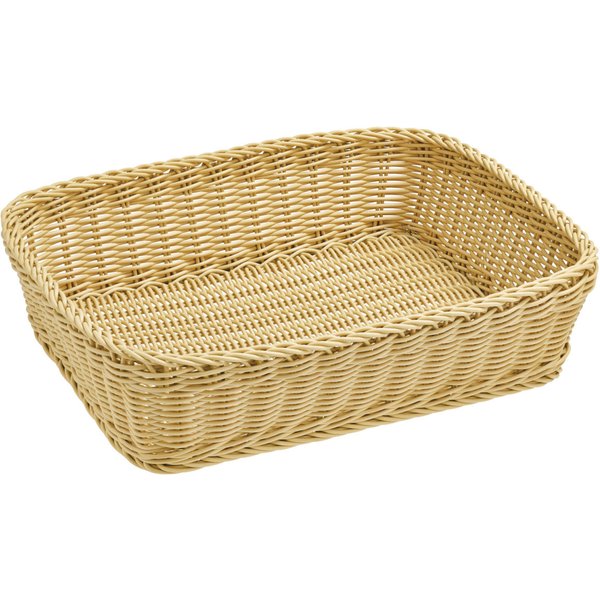 VEGA Cestino porta pane Igato rettangolare; 40x30x10 cm (LxLxH); beige; rettangolare