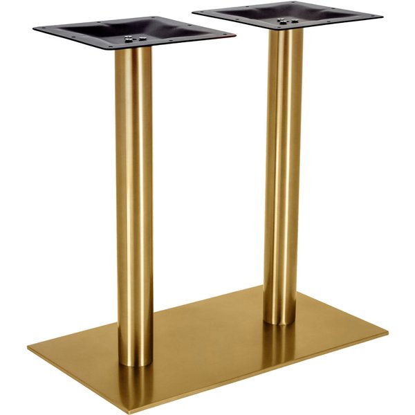 VEGA Base tavolo alta Orio rettangolare; 70x40x72 cm (LxLxH); oro; rettangolare