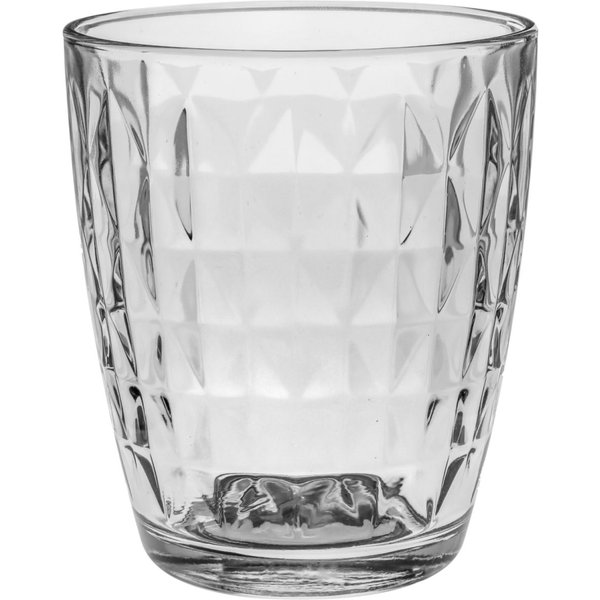 Tumbler vintage Marbella LAV HORECA; 340 ml, 8.4x9.7 cm (ØxH); trasparente; 12 pz. / Pacco