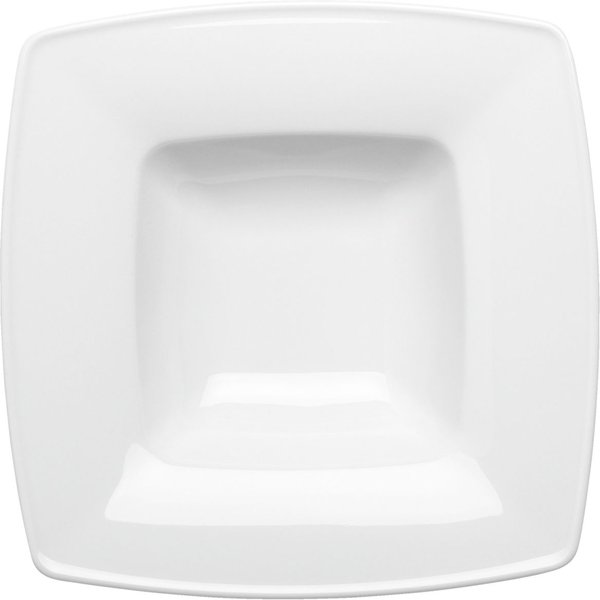4x VEGA Assiette à pâtes Melbourne; 60 cl, 27.5x27.5x6.5 cm (LxlxH); blanc; carré(e); 4 pièce(s) / Lot