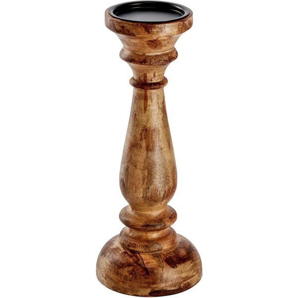 Portacandele a colonna Maris; 12x30 cm (ØxH); marrone