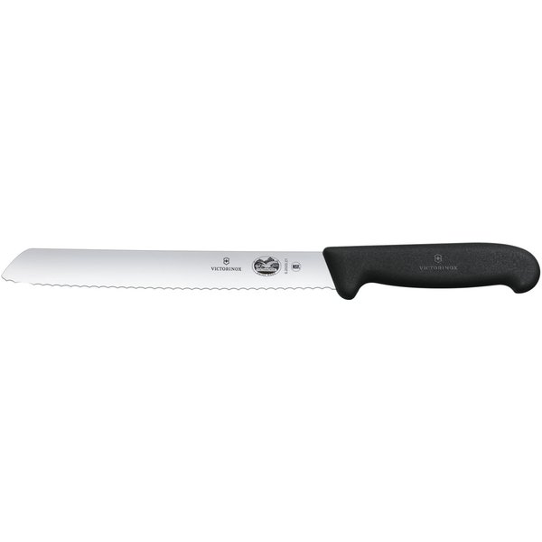 Victorinox Coltello per il pane Fibrox lama seghettata; lunghezza lama 21 cm, 34.7 cm (L); argento/nero