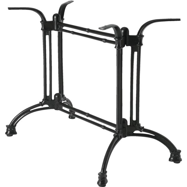 VEGA Base tavolo alta Duo Elegance; 80x48x72 cm (LxLxH); nero; rettangolare
