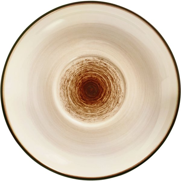 6x VEGA Piattino per tazza cappuccino Limaro; 14 cm (Ø); marrone; rotonda; 6 pz. / Pacco