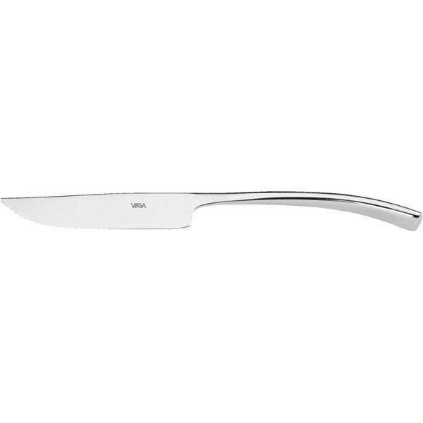 12x VEGA Couteau à steak/pizza Controverse; 23.2 cm (L); argenté, Poignée argenté; 12 pièce(s) / Lot