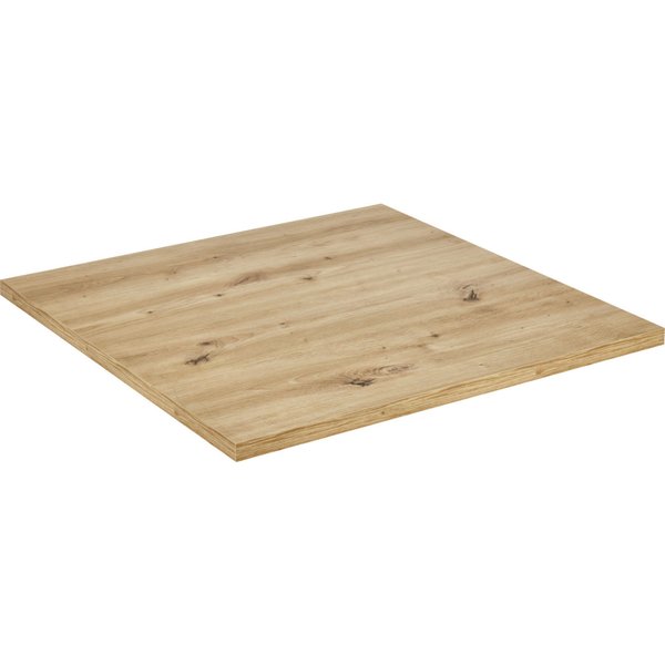 VEGA Piano per tavolo Maliana quadrato; 60x60 cm (LxL); quercia selvatica; quadrata