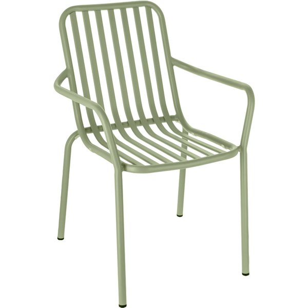 2x VEGA Sedia impilabile da esterno Merida; 57x64x85 cm (LxPxH); verde; 2 pz. / Pacco