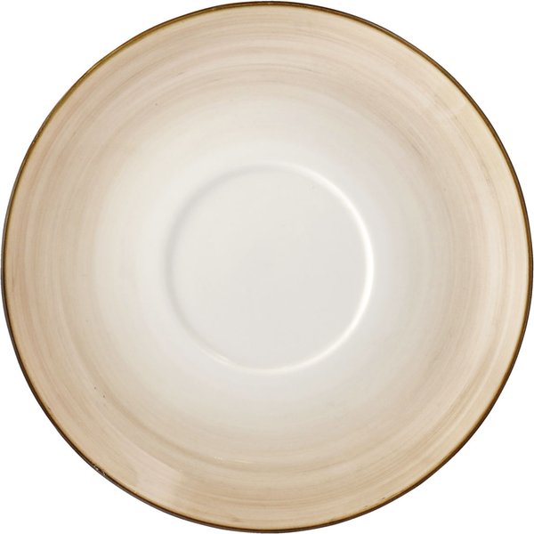 4x VEGA Soucoupe Limaro pour saladier 16x6.4cm; 22.5x2 cm (ØxH); brun; rond(e); 4 pièce(s) / Lot