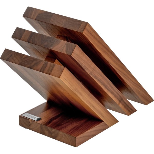 VEGA Bloc porte-couteaux Dante; 23.5x12.5x21 cm (LxlxH); noyer naturel