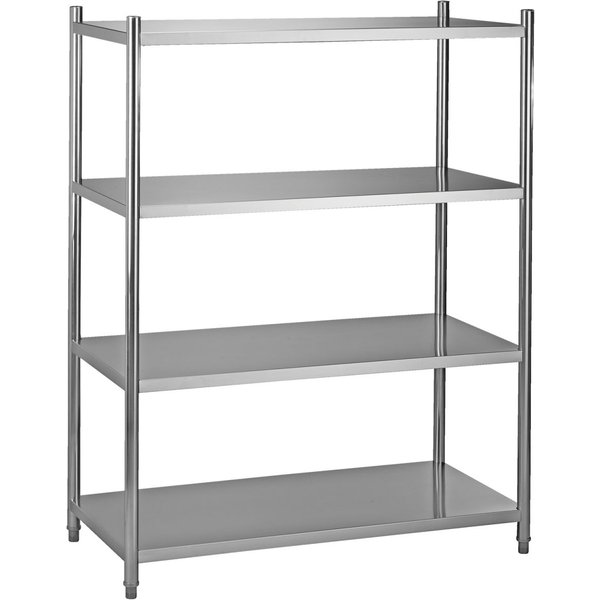 PULSIVA Rayonnage de cuisine Profi II; 150x155x60 cm (lxHxP); argenté