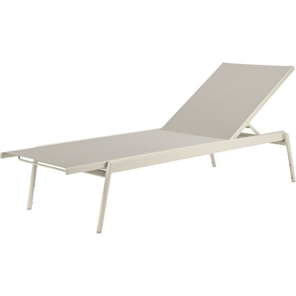 VEGA Lettino prendisole Elaris; 200x74x36 cm (LxLxH); seduta beige, struttura beige