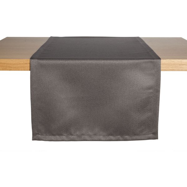 ERWIN M. Chemin de table Ambita satin; 40x130 cm (lxL); anthracite; rectangulaire