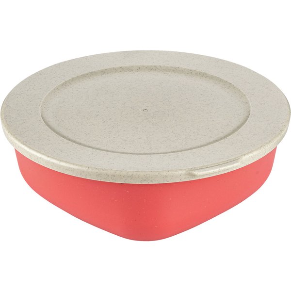 Contenitori riutilizzabili Connect Box koziol; 1300 ml, 21.3x20.7x7.1 cm (LxLxH); rosso; rotonda; 2 pz. / Pacco