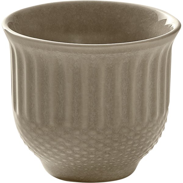 6x HEART&SOUL Tazzina caffè Pine Relief 0.08l; 90 ml, 6x5.8 cm (ØxH); beige; 6 pz. / Pacco