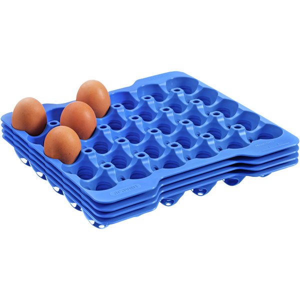 Plateau de remplacement pour boîte à œufs Araven; 29x29x4 cm (LxlxH); bleu; 4 pièce(s) / Lot
