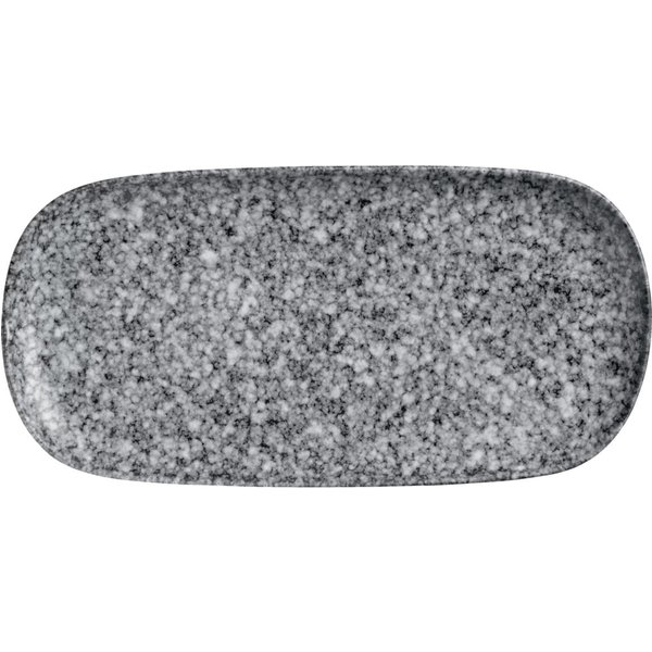3x VEGA Assiette/plat Mamaro rectangulaire; 29.5x14x2.3 cm (LxlxH); noir/blanc; rectangulaire; 3 pièce(s) / Lot