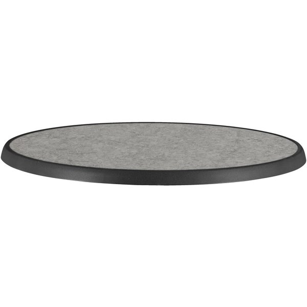 PULSIVA Piano per tavolo Sevelit rotondo; 70 cm (Ø); grigio pietra; rotonda