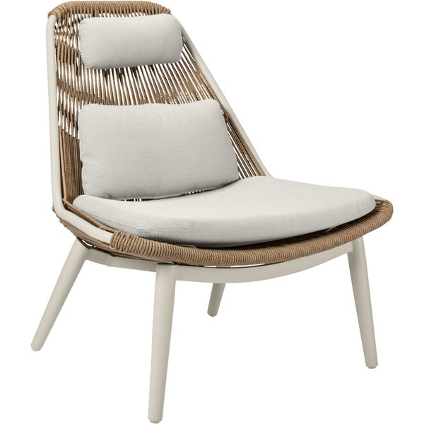 VEGA Poltrona da esterno Ondaro; 93x85x99.5 cm (LxPxH); seduta beige, struttura beige