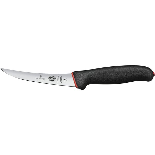 Victorinox Couteau à désosser Fibrox Dual Grip lame lisse super flexible; Longueur de lame 12 cm, 27 cm (L); argenté/noir/rouge
