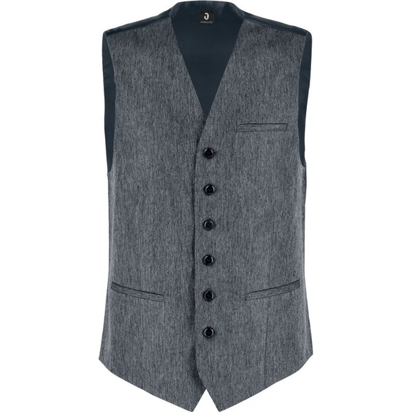 JOBELINE Gilet da cameriere Charleston; Taglia 46; grigio/blu