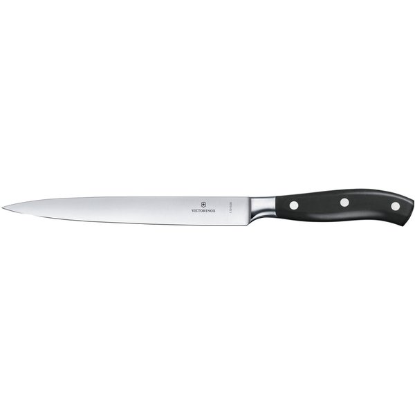 Victorinox Coltello per sfilettare Grand Maître, dritto, flessibile; lunghezza lama 20 cm, 34.2 cm (L); argento/nero