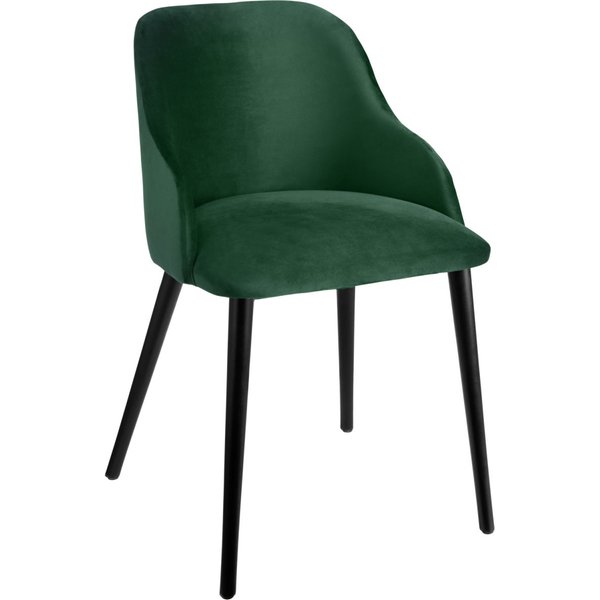 VEGA Poltroncina Almonda in velluto; 54x64x77.5 cm (LxPxH); seduta abete, struttura nero
