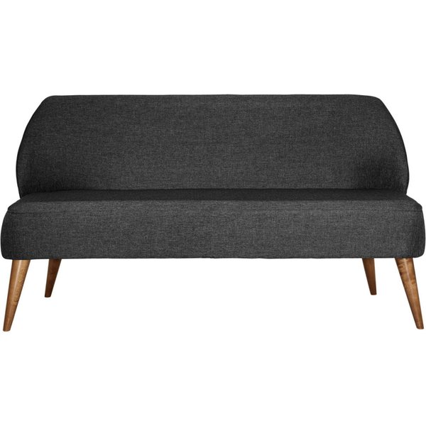 Divano Houston in tessuto VEGA; 155x60x82 cm (LxPxH); antracite melange