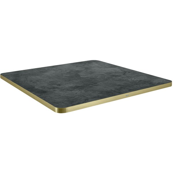 VEGA Piano per tavolo Marvani quadrato; 60x60x2.5 cm (LxLxH); oro/nero; quadrata