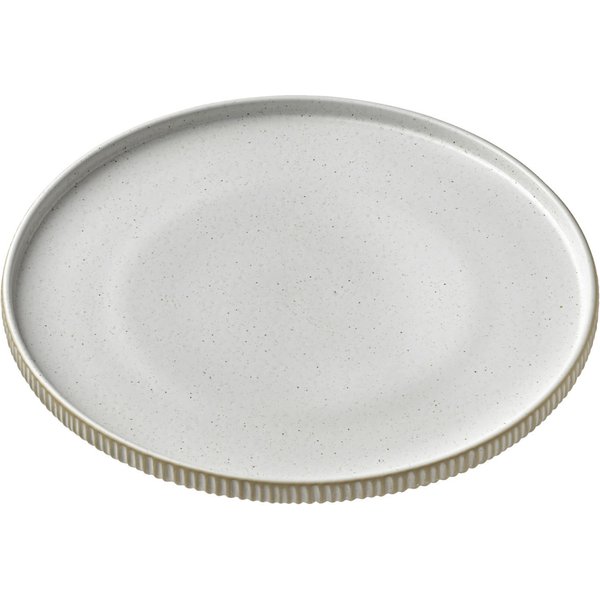6x Playground Piatto piano Nara con bordo basso; 21x2.5 cm (ØxH); bianco; rotonda; 6 pz. / Pacco