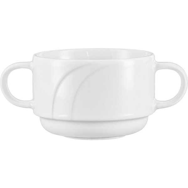 6x PULSIVA Bol à soupe Melody; 28 cl, 9.6x6.5 cm (ØxH); blanc; rond(e); 6 pièce(s) / Lot