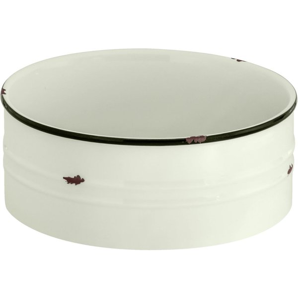 3x VEGA Ciotola Liron rotondo; 1200 ml, 18x6.5 cm (ØxH); bianco crema/nero; rotonda; 3 pz. / Pacco