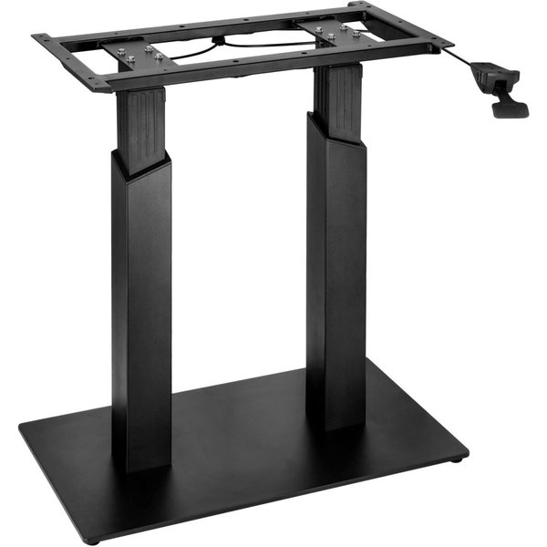 Pied de table double d'intérieur Alturo rectangulaire VEGA; 40x70x72 cm (lxLxH); noir; rectangulaire