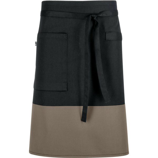 JOBELINE Grembiule cameriere Bicolor 60x80 (LxL); 60x80 cm (LxL); nero/tortora