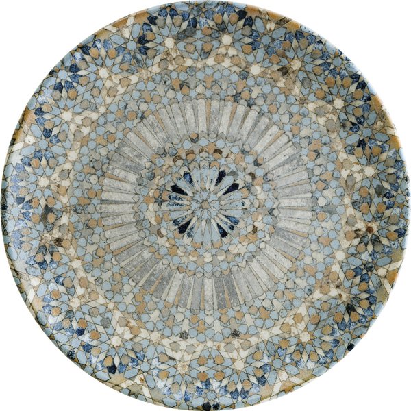 Assiette plate Luca Mosaic Bonna; 27 cm (Ø); orange/bleu foncé/bleu clair/jaune/blanc; rond(e); 12 pièce(s) / Lot